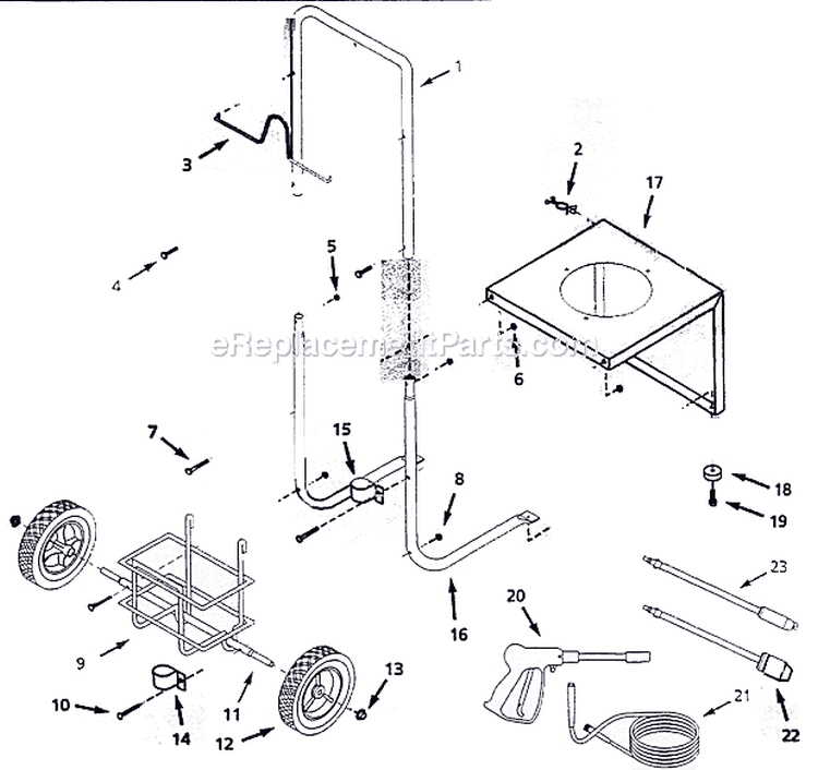 Page A Diagram and Parts List for PW175000LE  Campbell Hausfeld Pressure Washer